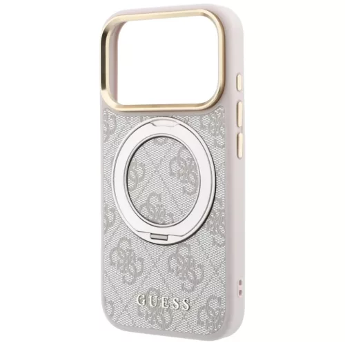  iPhone 18 Pro Max / 17 Pro Max rózsaszín Guess Ring Stand 360 4G Cl-3666339654634 6 kép