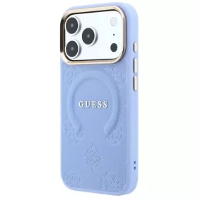  iPhone 18 Pro Max / 17 Pro Max világoskék Guess Saffiano Peony & Ri-3666339654474 2 kép