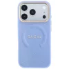  iPhone 18 Pro Max / 17 Pro Max világoskék Guess Saffiano Peony & Ri-3666339654474 3 kép