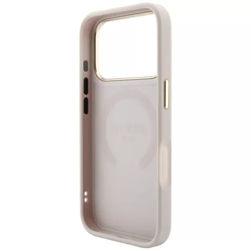  Apple iPhone 18 Pro Max / 17 Pro Max rózsaszín Guess Saffiano Peony-3666339654559 7 kép