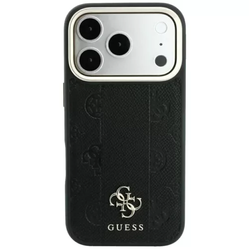  iPhone 18 Pro / iPhone 17 Pro fekete Guess Stripe Peony 4G Logo MagSa-3666339653224 3 kép