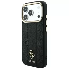  Apple iPhone 18 Pro Max / 17 Pro Max fekete Guess Stripe Peony 4G Log-3666339653231 2 kép