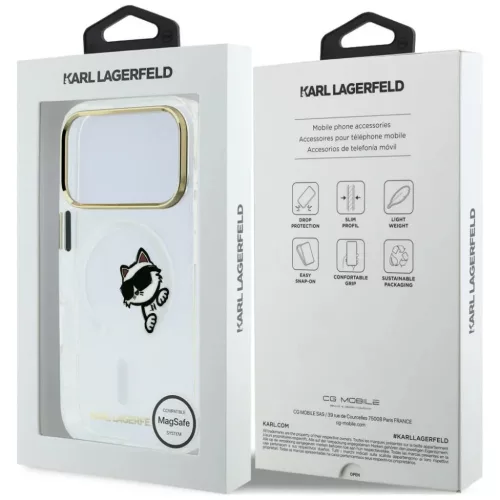  Apple iPhone 18 Pro / 17 Pro Karl Lagerfeld Peekaboo MagSafe átláts-3666339661922 8 kép