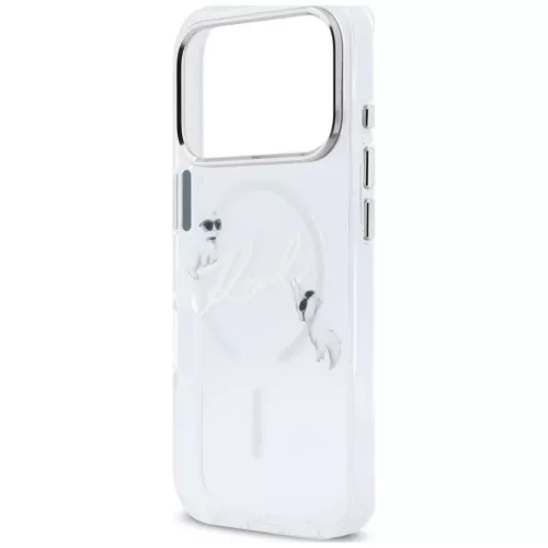  iPhone 18 Pro/17 Pro átlátszó Karl Lagerfeld Script Logo MagSafe t-3666339661649 6 kép