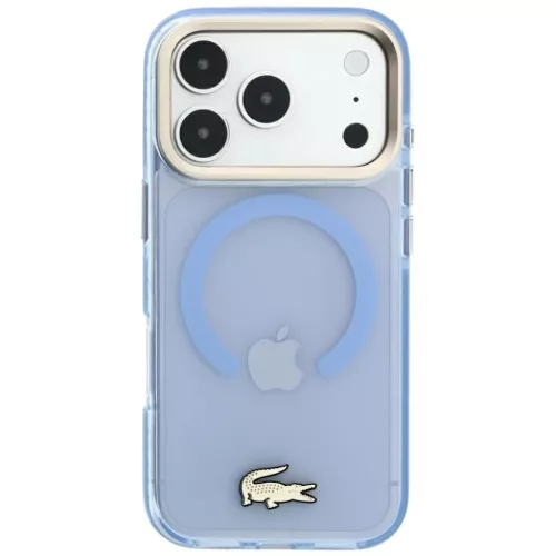  Apple iPhone 18 Pro / 17 Pro kék Lacoste IML ütésálló arany log�-3666339647223 3 kép