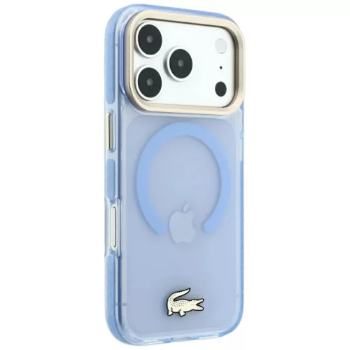  Apple iPhone 18 Pro / 17 Pro kék Lacoste IML ütésálló arany log�-3666339647223 4 kép