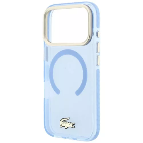  Apple iPhone 18 Pro / 17 Pro kék Lacoste IML ütésálló arany log�-3666339647223 6 kép
