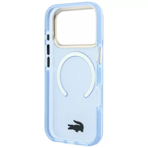  Apple iPhone 18 Pro / 17 Pro kék Lacoste IML ütésálló arany log�-3666339647223 7 kép