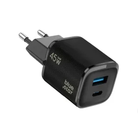 Blue Star Nano GaN VT-334 fekete 45 W-os USB-C + USB-A hálózati töl-5903396460241 2 kép