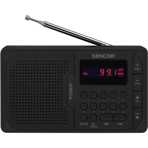 SENCOR SRD 216 BK hordozható FM rádió Bluetooth/USB/microSD, fekete-8590669391271 2 kép