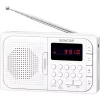 Sencor SRD 216 WH hordozható FM PLL rádió Bluetooth, USB és microSD lejátszással, fehér