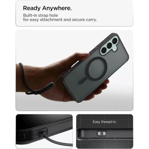  Samsung Galaxy S26 FE Fagyos fekete Spigen Ultra Hybrid Mag MagSafe t-8800337247701 8 kép