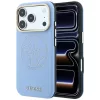  iPhone 18 Pro / 17 Pro világoskék Guess Perforated 4G MagSafe keménytok