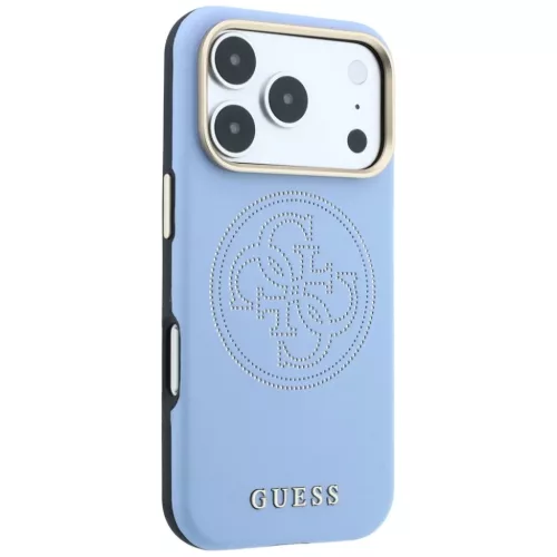  iPhone 18 Pro / 17 Pro világoskék Guess Perforated 4G MagSafe kemé-3666339652944 4 kép