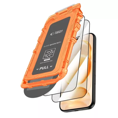 Apple iPhone 17 Pro / 18 Pro fekete Tech-Protect Quick Set+ edzett üv-5906302341191 2 kép