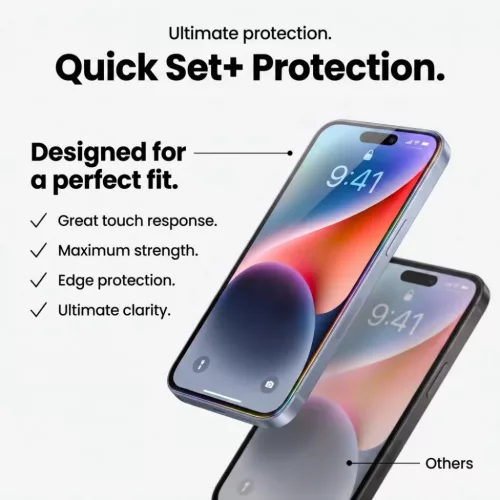 Apple iPhone 17 Pro / 18 Pro fekete Tech-Protect Quick Set+ edzett üv-5906302341191 6 kép