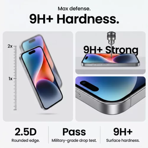 Apple iPhone 17 Pro / 18 Pro fekete Tech-Protect Quick Set+ edzett üv-5906302341191 7 kép