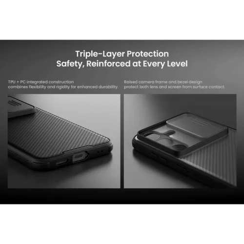  Samsung Galaxy S26 FE fekete Nillkin CamShield PRO tok-6902048314368 5 kép