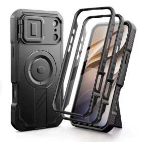  Apple iPhone 17 Pro Max / 18 Pro Max fekete Tech-Protect Kevlar MagSa-5906302326105 2 kép