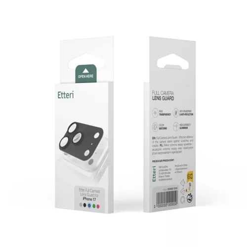 Etteri teljes kameravédő 9H üveggel iPhone 18 Pro készülékhez, s-5908067016819 5 kép
