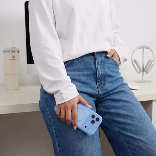 Apple iPhone 17 Pro / 18 Pro világoskék/átlátszó Tech-Protect Mag-5906302341986 7 kép