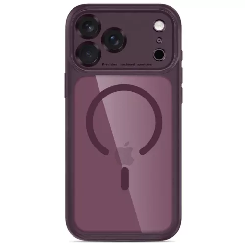 Apple iPhone 17 Pro Max / 18 Pro Max sötét cseresznye és átlátsz�-5906302342013 3 kép