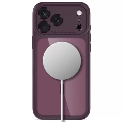 Apple iPhone 17 Pro Max / 18 Pro Max sötét cseresznye és átlátsz�-5906302342013 4 kép
