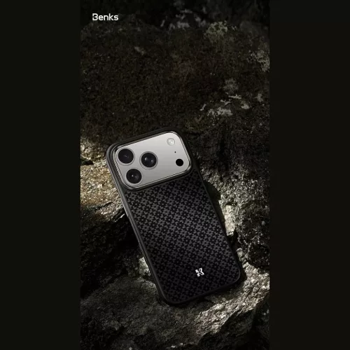  iPhone 18 Pro/17 Pro fekete Benks ArmorGrid Kevlar 600D fémkeretes m-6948005929398 6 kép