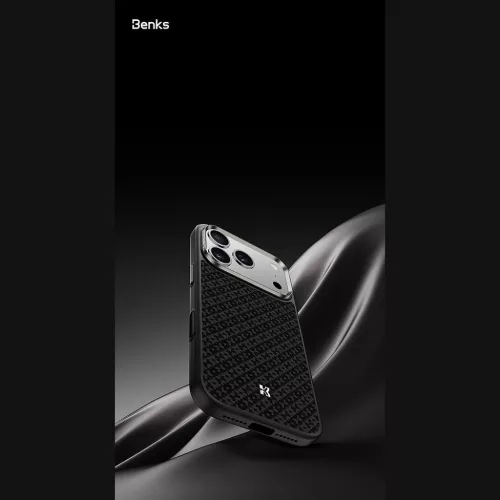 iPhone 18 Pro/17 Pro fekete Benks ArmorGrid Kevlar 600D fémkeretes m-6948005929398 8 kép