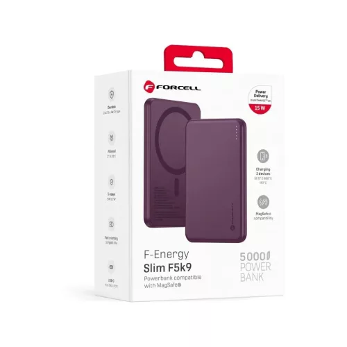 Forcell F-Energy Slim F5K9 MagSafe-kompatibilis vezeték nélküli kü-5903396480898 8 kép