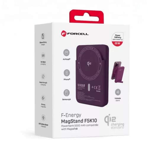 Forcell F-Energy MagStand Qi2 F5K10 MagSafe-kompatibilis mágneses pow-5903396489181 3 kép