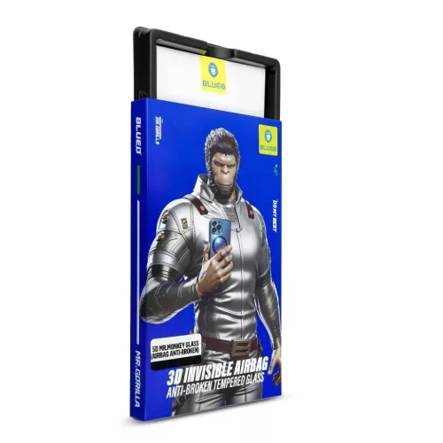  Apple iPhone 18 Pro Max fekete 5D Mr. Monkey üvegfólia (3D láthata-5903396482588 4 kép