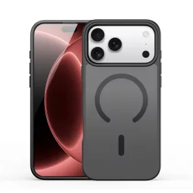    Apple iPhone 18 Pro / 17 Pro fekete DUX DUCIS Yind MagSafe kompatibilis tok, nyitott gyűrűs változat