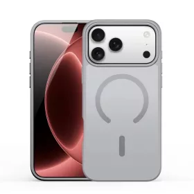    Apple iPhone 18 Pro Max / 17 Pro Max Szürke DUX DUCIS YIND MagSafe kompatibilis tok, nyitott gyűrűs változat