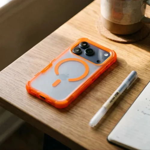  iPhone 18 Pro Max / 17 Pro Max narancssárga Forcell F-Protect Bumper-5903396484971 7 kép