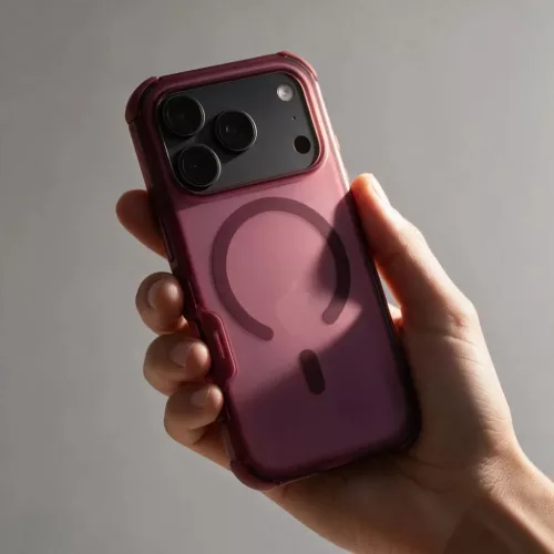  Apple iPhone 18 Pro / 17 Pro sötét cseresznye Forcell F-Protect Bum-5903396484988 6 kép
