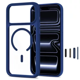 iPhone 17 Pro Max / 18 Pro Max sötétkék/átlátszó Tech-Protect Ma-5906302326341 2 kép