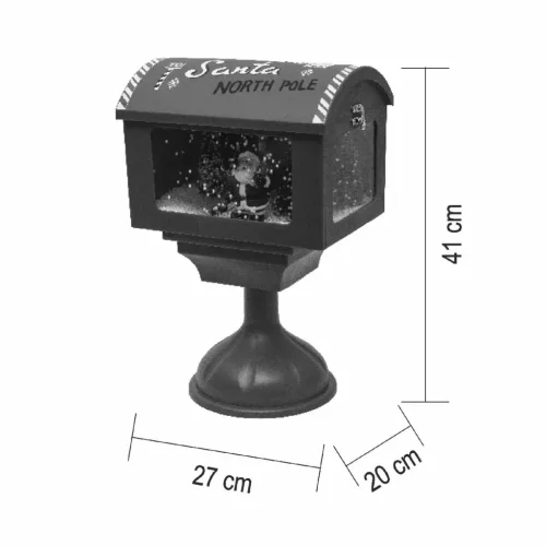 HOME LFS410 havazó postaláda, 8 dallam, 6db hidegfehér LED, elemes -5999084978099 5 kép