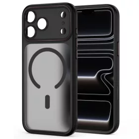 iPhone 17 Pro / 18 Pro matt fekete/piros Tech-Protect MagCam MagSafe t-5906302341252 2 kép