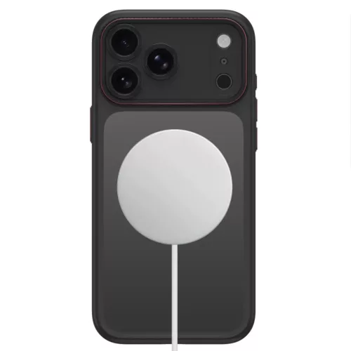 iPhone 17 Pro / 18 Pro matt fekete/piros Tech-Protect MagCam MagSafe t-5906302341252 4 kép