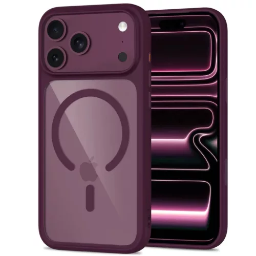  iPhone 17 Pro / 18 Pro sötét cseresznye/átlátszó Tech-Protect Ma-5906302341603 3 kép