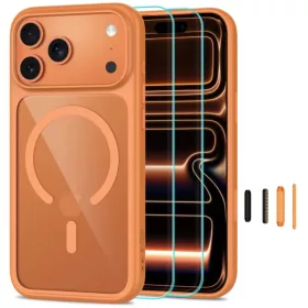  iPhone 17 Pro Max / 18 Pro Max Kozmikus narancssárga/átlátszó Tec-5906302326327 1 kép