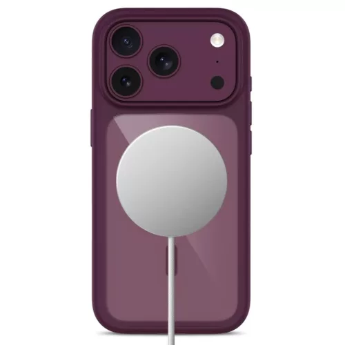  Apple iPhone 17 Pro Max / 18 Pro Max sötét cseresznyeszín/átláts-5906302341610 5 kép