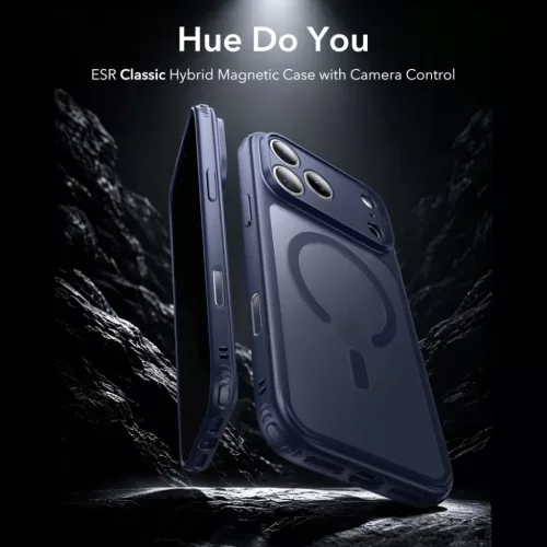 Apple iPhone 17 Pro Max / 18 Pro Max matt kék ESR Classic Hybrid MagS-4894240303276 2 kép