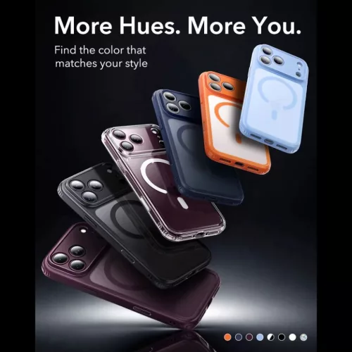 Apple iPhone 17 Pro Max / 18 Pro Max matt kék ESR Classic Hybrid MagS-4894240303276 6 kép