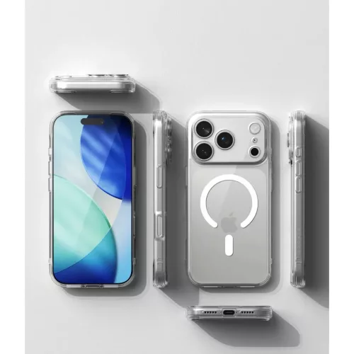 iPhone 17 Pro / 18 Pro átlátszó Ringke Fusion Magnetic MagSafe tok-8800380462571 5 kép