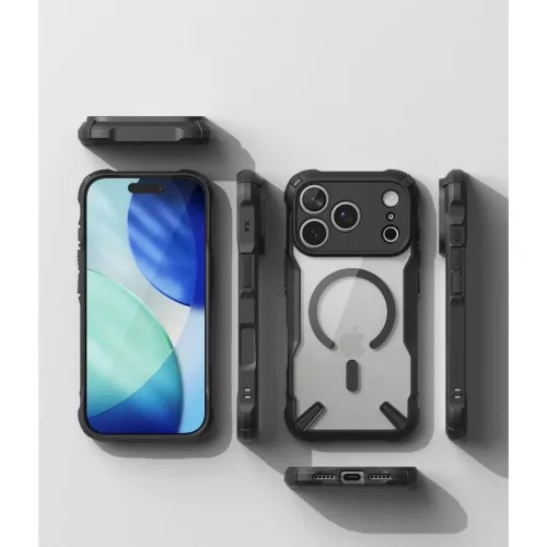 Apple iPhone 17 Pro / 18 Pro fekete Ringke Fusion X Magnetic MagSafe t-8800380462786 6 kép