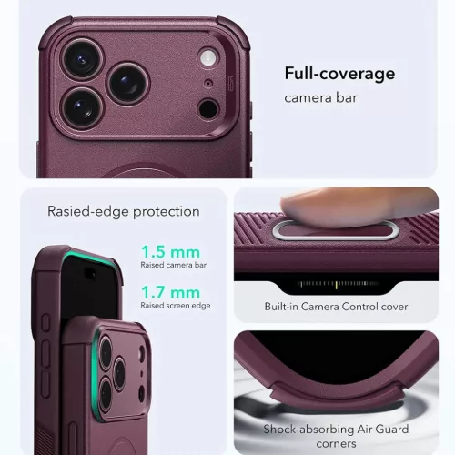 Apple iPhone 18 Pro Max / iPhone 17 Pro Max matt mélykék ESR Cyber H-4894240303856 4 kép