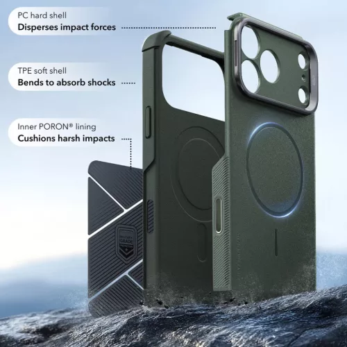 Apple iPhone 18 Pro Max / 17 Pro Max zöld ESR Cyber Armor kitámaszt�-4894240307991 4 kép