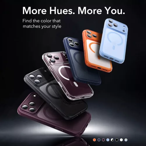 iPhone 18 Pro / iPhone 17 Pro matt kék ESR Classic Hybrid HaloLock to-4894240303115 6 kép